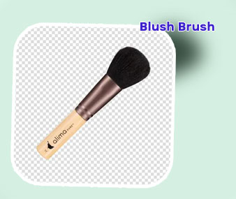Brush blush on