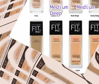 Natural beige foundation fit me